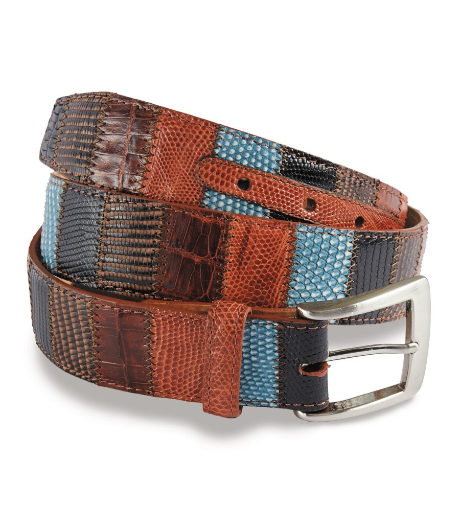 w.kleinberg W.Kleinberg Patchwork Belt Sky Multi Best