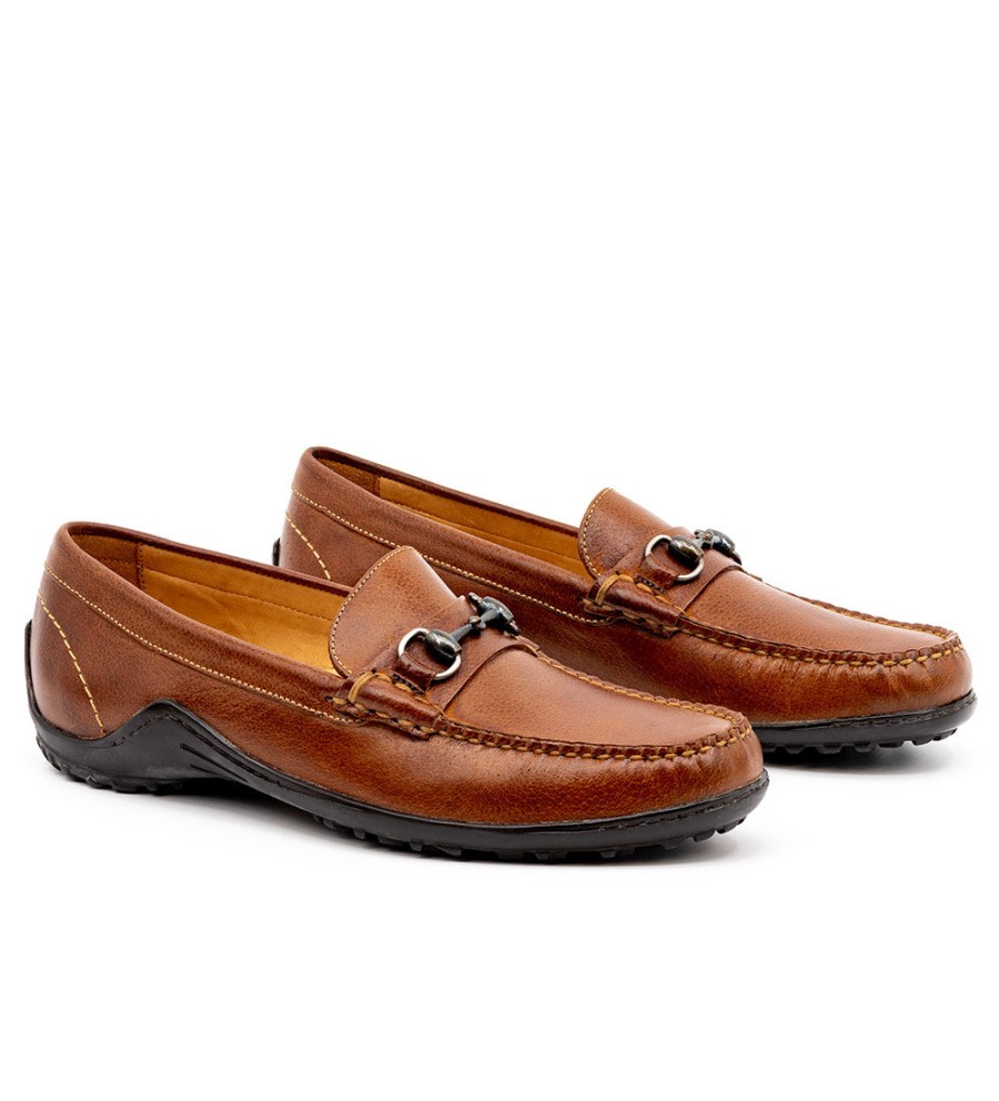 Martin Dingman Martin Dingman Bill Horse Bit Leather Loafer Online