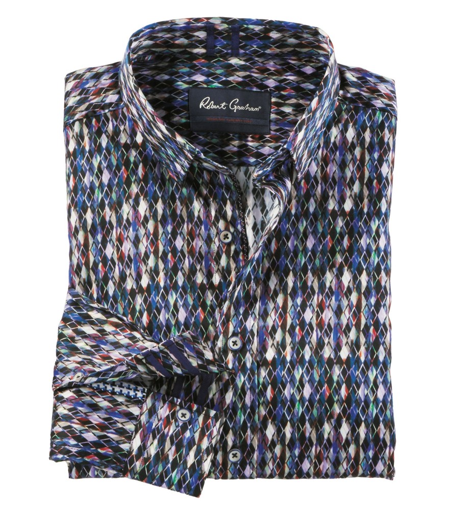 Robert Graham Robert Graham Adollini Shirt Multi New