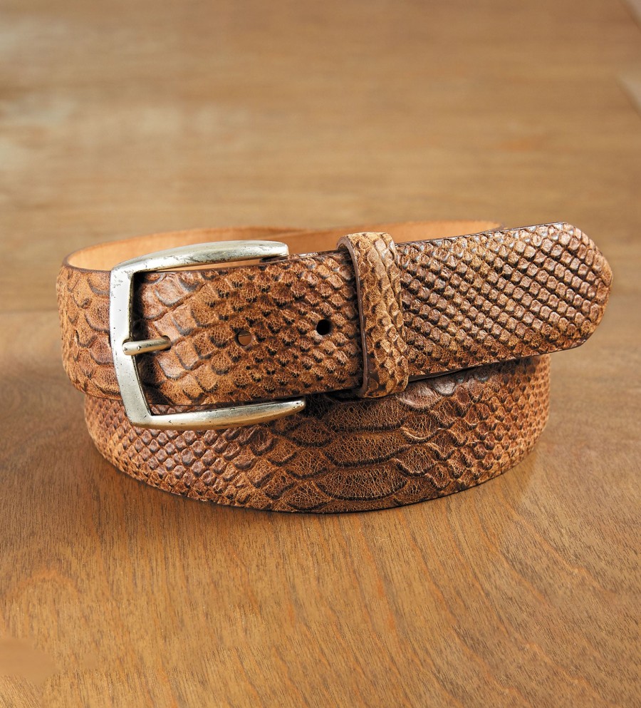 w.kleinberg W.Kleinberg Anaconda Belt Cognac New