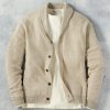 Peter Millar Peter Millar Boothbay Shawl Cardigan Sweater Khaki Wholesale