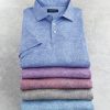 Bugatchi Bugatchi Melange Short Sleeve Polo Shirt Wholesale