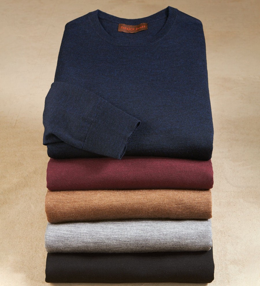 Patrick James Patrick James Long Sleeve Merino Crew Hot