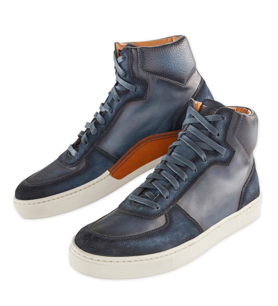 Magnanni Magnanni Hi-Top Sneaker Navy Best