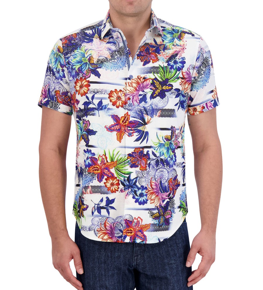 Robert Graham Robert Graham Short Sleeve Kendari Woven Shirt Multi Wholesale