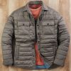 Faherty Faherty Atmosphere Quilted Shirt Jacket Summit Grey New