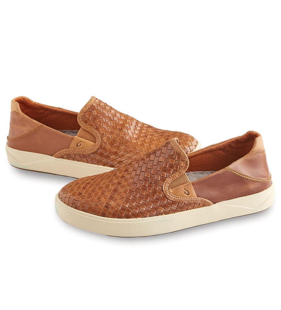 OluKai Olukai Lae'Ahi Lauhala Slip-Ons Fox Clearance