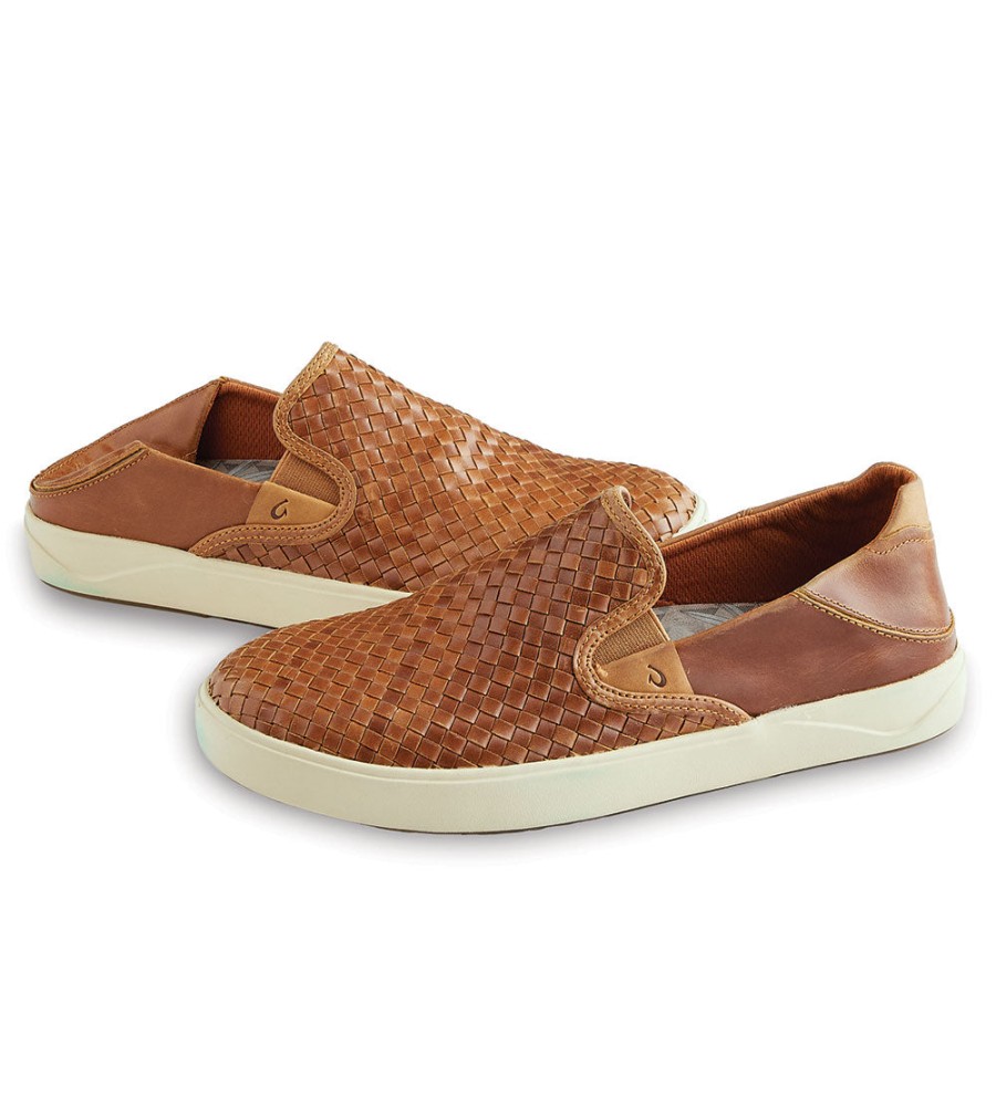 OluKai Olukai Lae'Ahi Lauhala Slip-Ons Fox Clearance