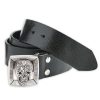 Bill Lavin Bill Lavin Skull Buckle Belt Black New