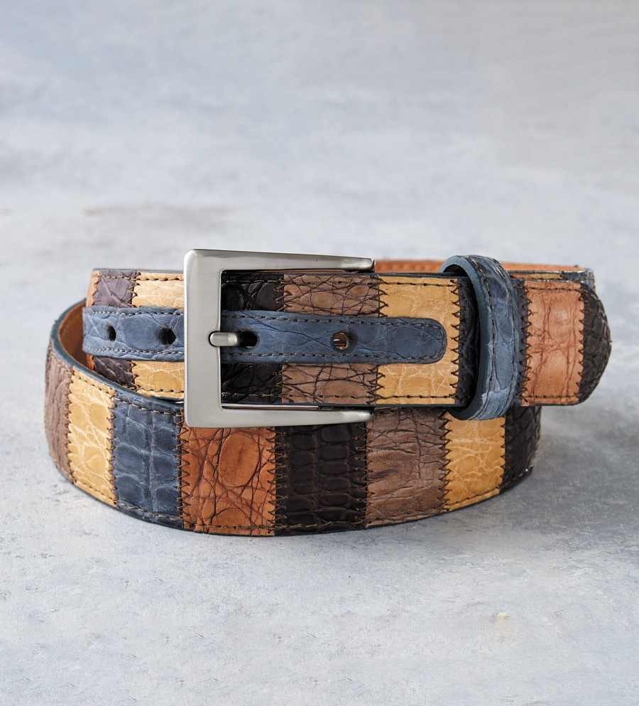 w.kleinberg W.Kleinberg Alligator Patchwork Belt Best