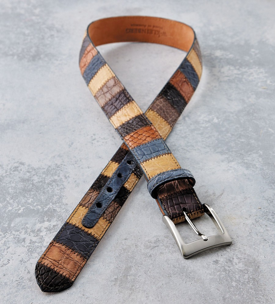 w.kleinberg W.Kleinberg Alligator Patchwork Belt Best