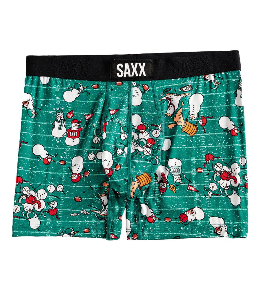 SAXX Saxx Gridiron Snowmen Vibe Boxer Briefs Green Online