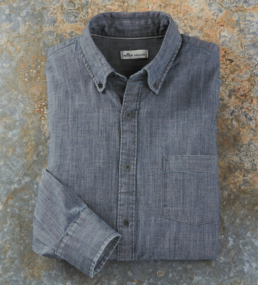 Peter Millar Peter Millar Tamworth Shirt Indigo New