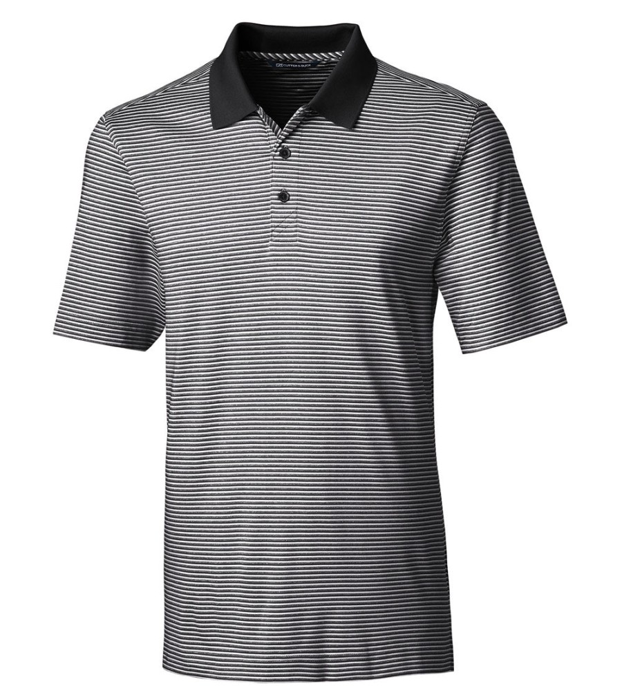 Cutter u0026 Buck Cutter & Buck Forge Tonal Stripe Short Sleeve Polo Shirt Hot