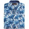 Patrick James Patrick James Palm Print Shirt Blue/White Clearance