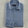 Bugatchi Bugatchi Mini Paisley Long Sleeve Knit Shirt Navy Best