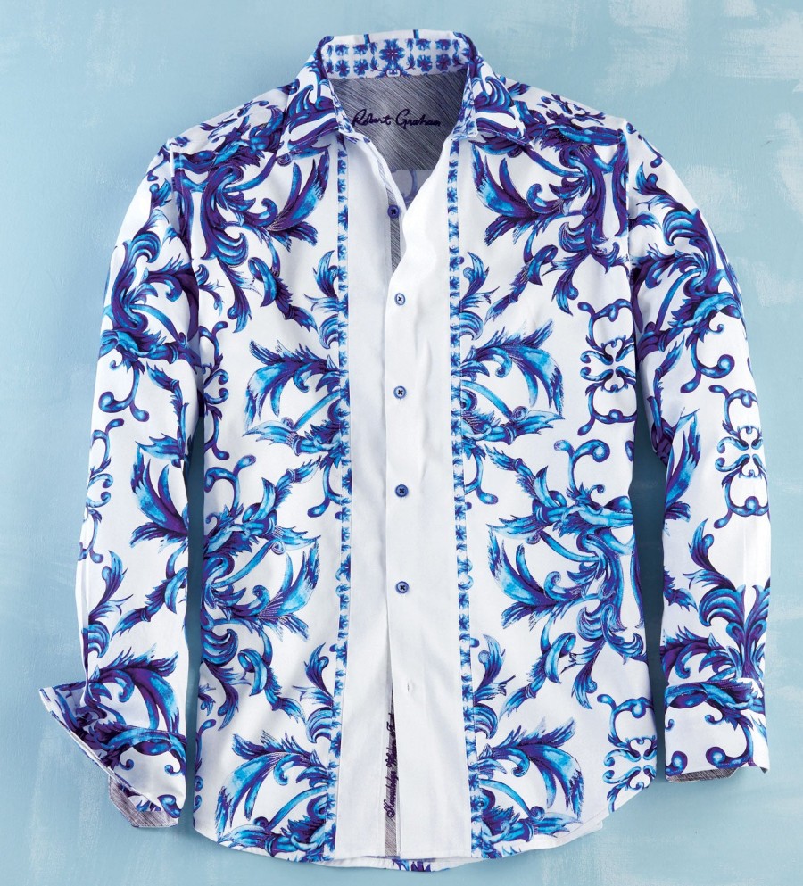 Robert Graham Robert Graham Zuma Paisley Shirt Blue Online