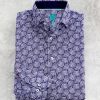 Patrick James Patrick James Paisley Long Sleeve Sport Shirt Navy/White Wholesale