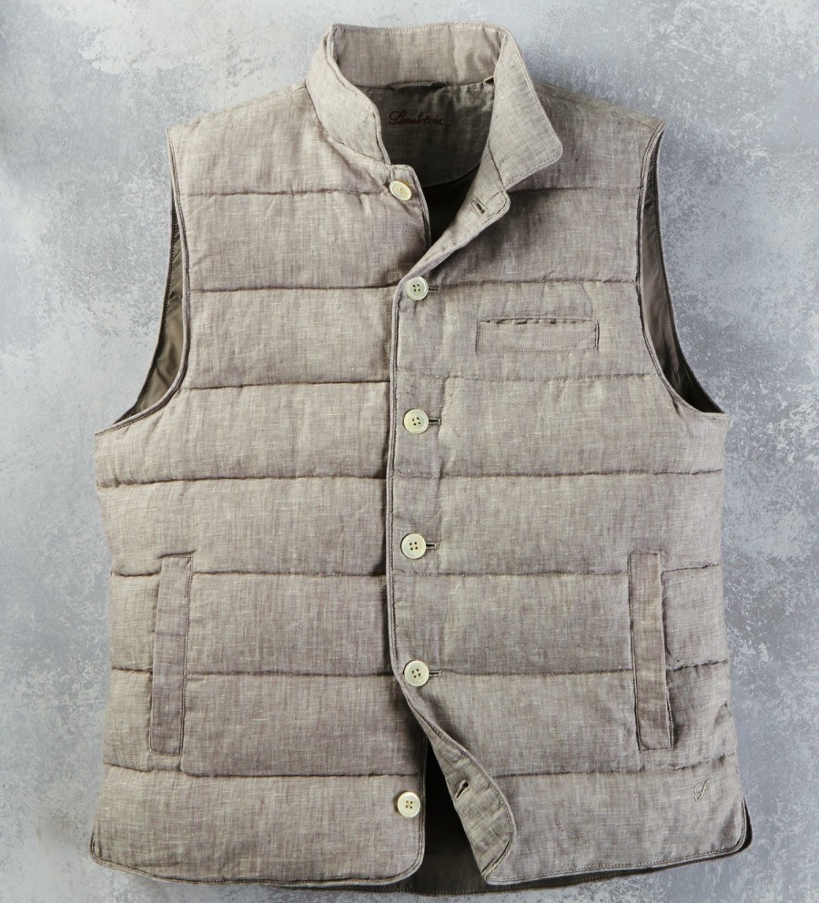 Stenstroms Stenstroms Quilted Vest Taupe New