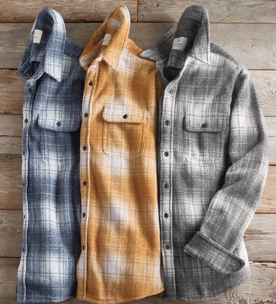 True Grit True Grit Lumber Plaid Sweater-Knit Shirt Hot