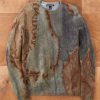 Patrick James Patrick James Scorched Print Cashmere Sweater Sand Hot