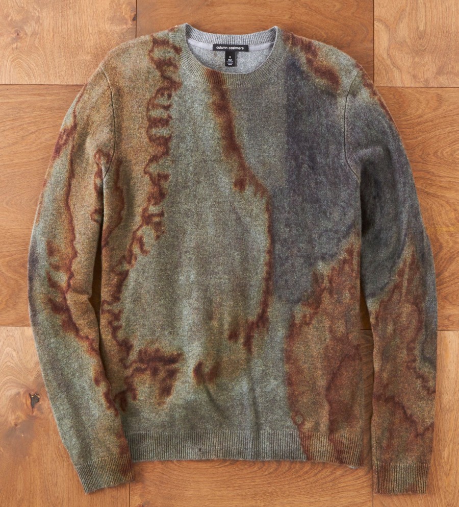 Patrick James Patrick James Scorched Print Cashmere Sweater Sand Hot