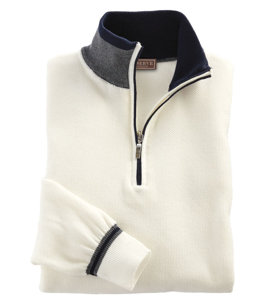 Reserve Reserve Quarter-Zip Sweater White Hot