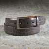 w.kleinberg W.Kleinberg Crocodile Embossed Belt Grey New