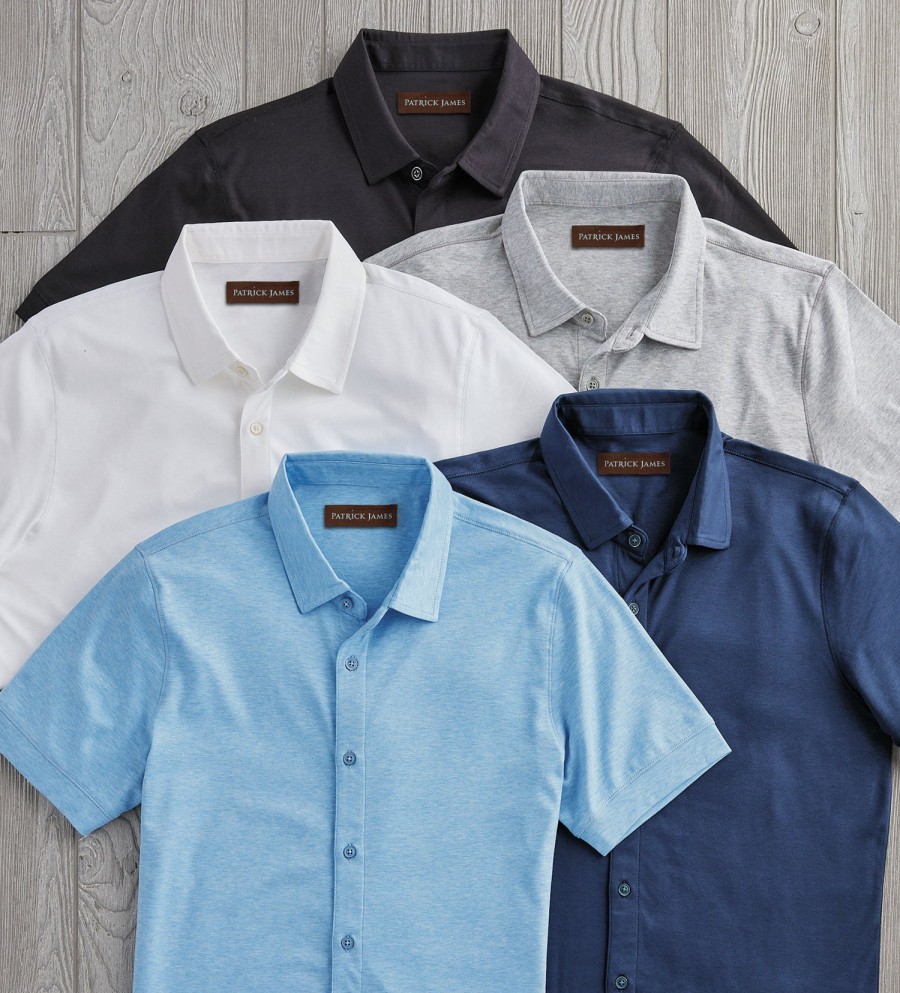 Raffi Patrick James Aqua Cotton Shirt Wholesale