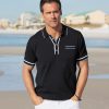 Reserve Reserve Sweater Knit Short Sleeve Polo Navy Clearance