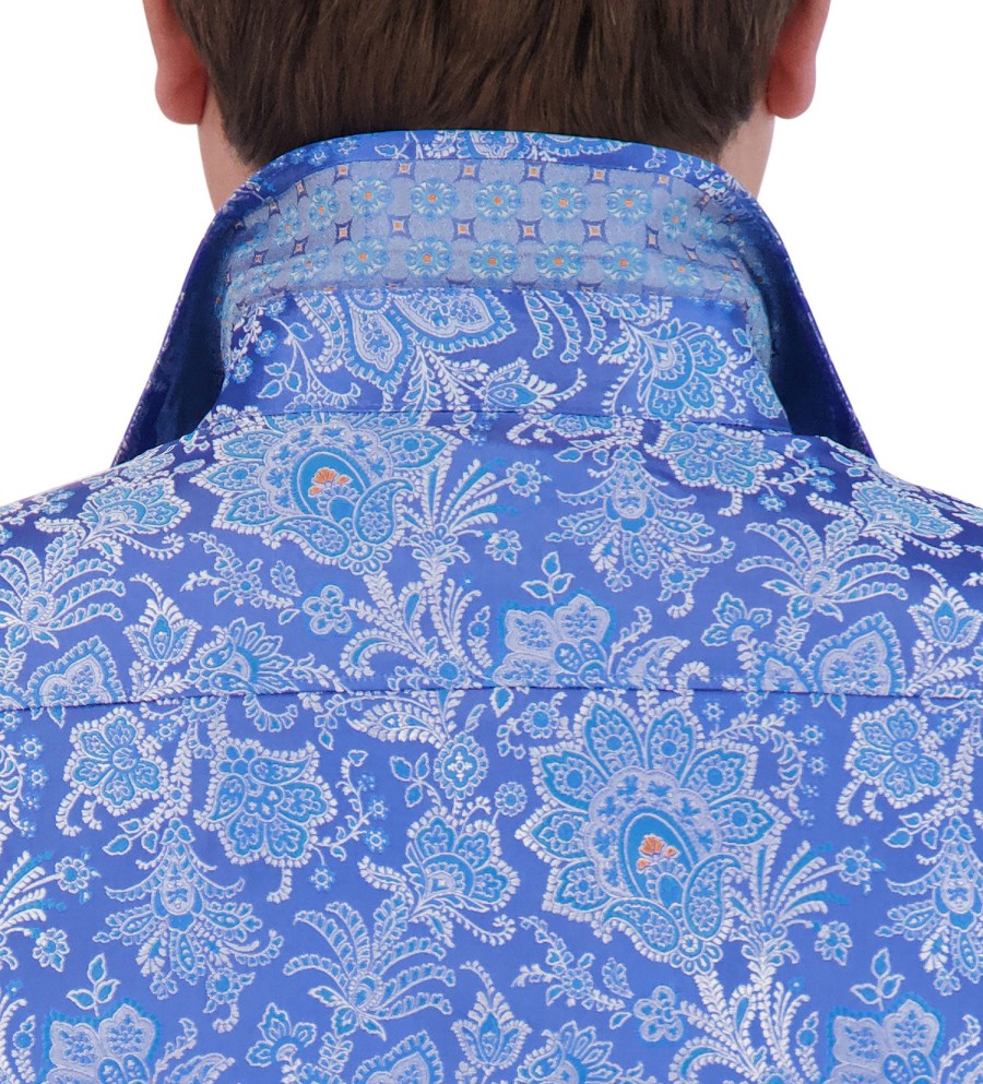 Robert Graham Robert Graham Long Sleeve Portiere Le Shirt Light Blue Online