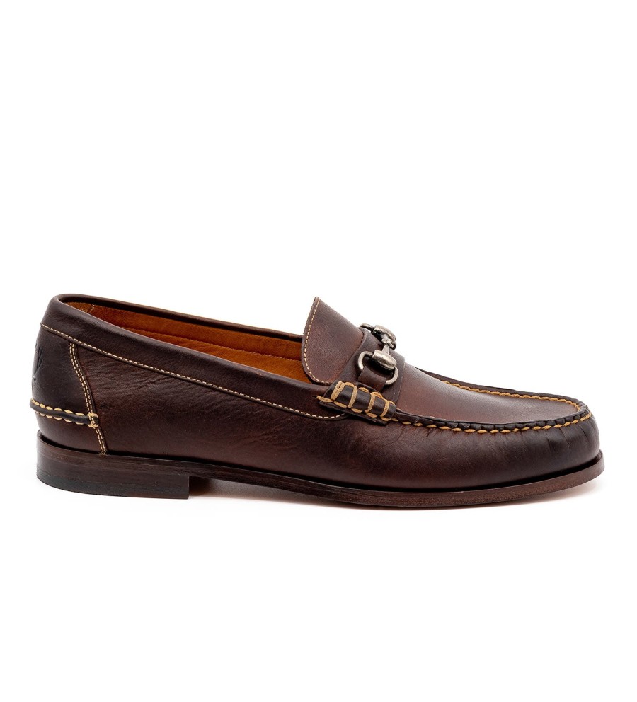 Martin Dingman Martin Dingman All American Horse Bit Loafer Walnut Clearance