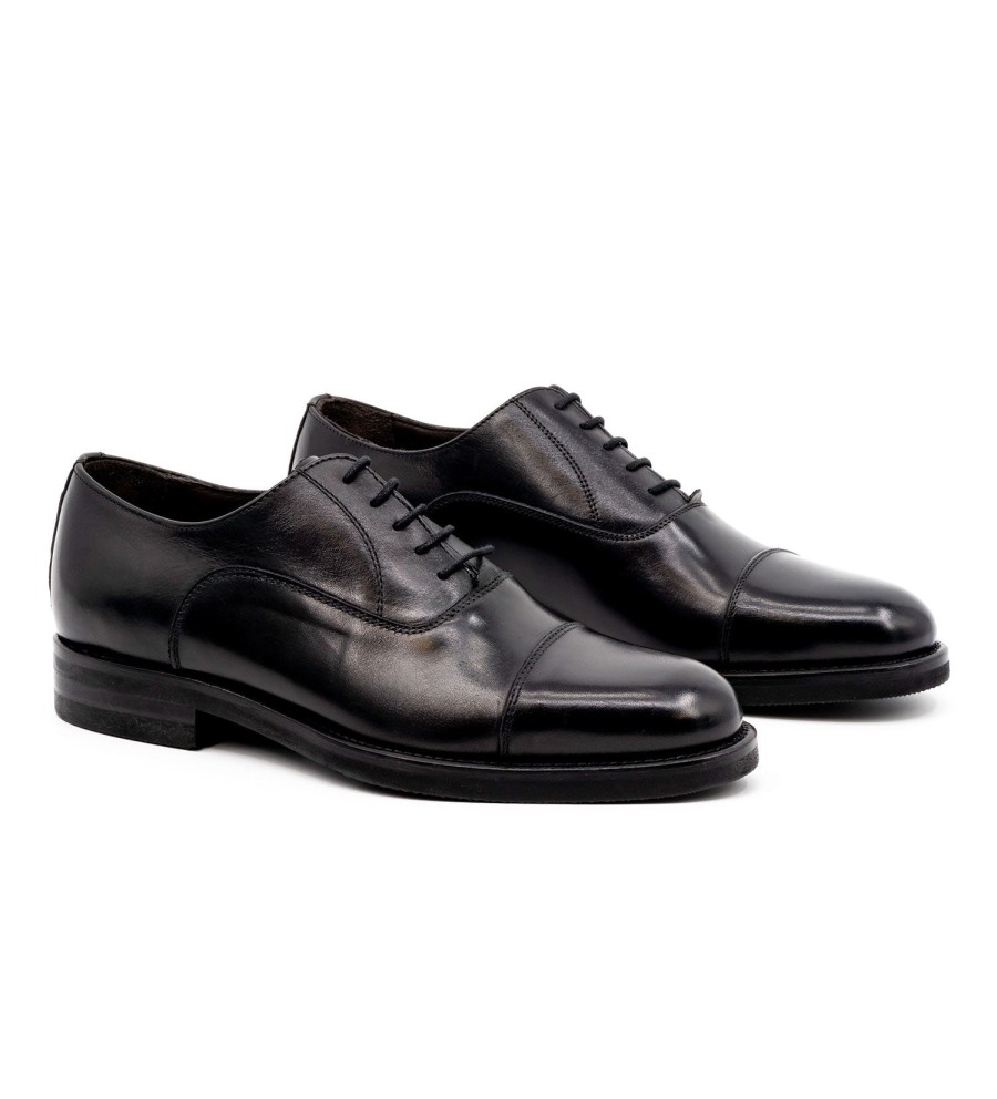 Martin Dingman Martin Dingman Campania Cap Toe Shoe Black New