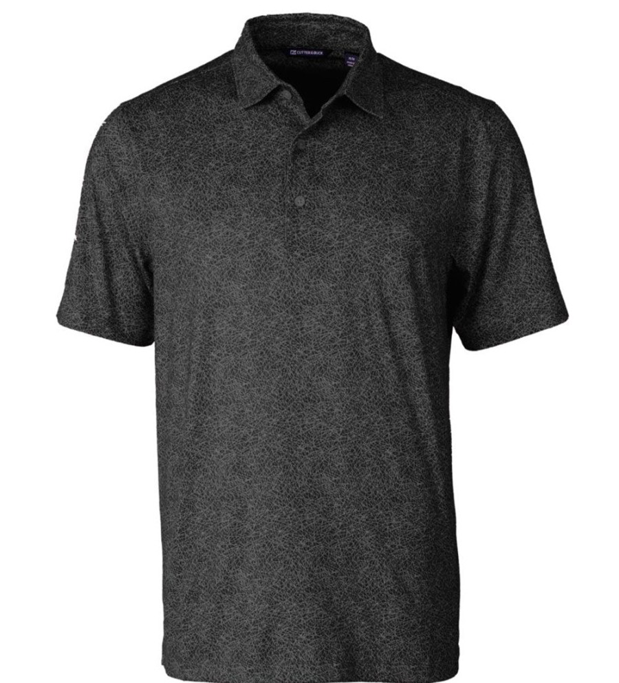 Cutter u0026 Buck Cutter & Buck Pike Constellation Print Short Sleeve Polo Shirt Wholesale