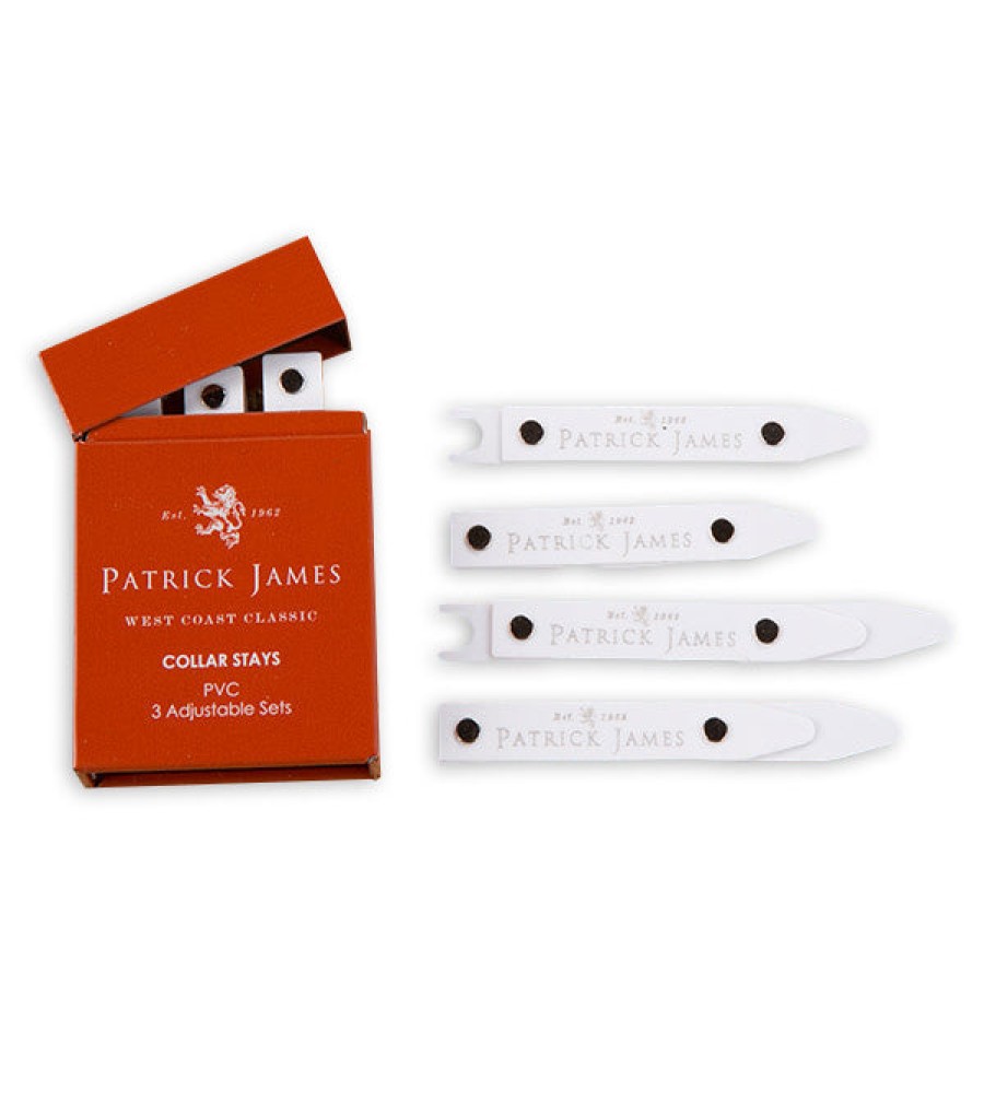 Patrick James Patrick James 3-Pack Pvc Collar Stays White Best