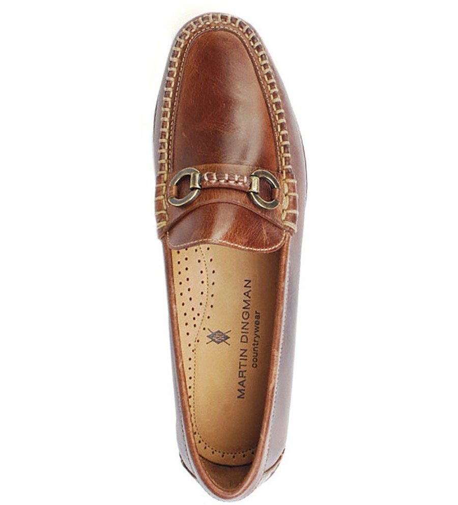 Martin Dingman Martin Dingman Old Row Horse Bit Leather Loafer Cigar Online