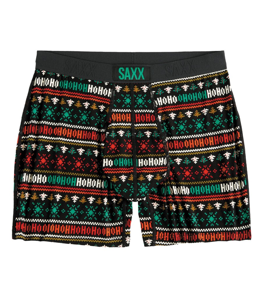 SAXX Saxx Ultra Holiday Sweater Print Brief Black Wholesale