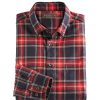 Reserve Reserve Ceramica Long Sleeve Plaid Sport Shirt Black Wholesale