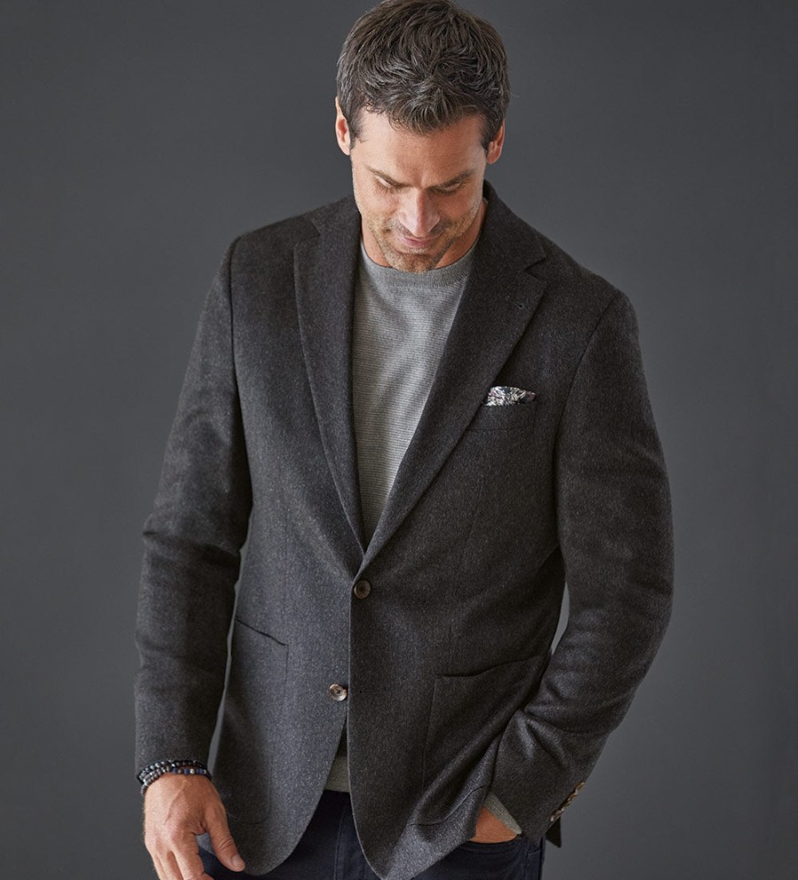 Patrick James Patrick James Cashmere Solid Sport Coat Clearance