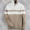 Reserve Reserve Quarter-Zip Stripe Sweater Heatherstone/Pure Online