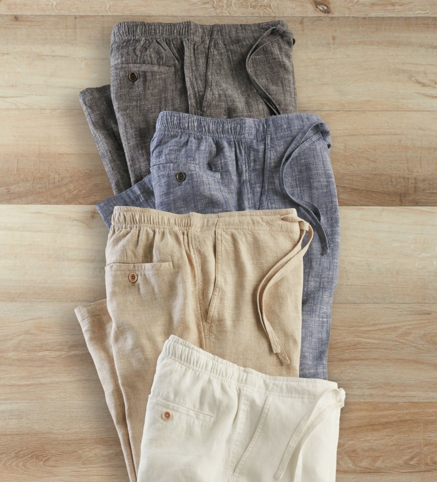 Patrick James Patrick James Linen Drawstring Pants Wholesale