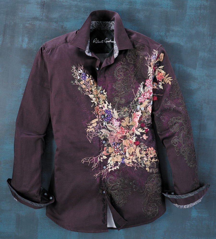 Robert Graham Robert Graham Long Sleeve Amiara Eagle Embroidery Shirt Multi Best