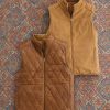 Reserve Reserve Reversible Leather Vest Cognac/Vicuna Best