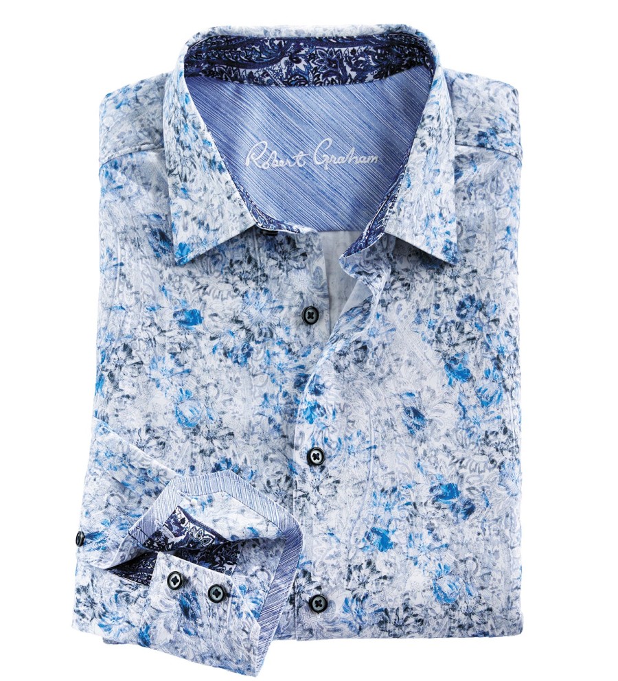 Robert Graham Robert Graham Wallbanger Shirt Blue Best