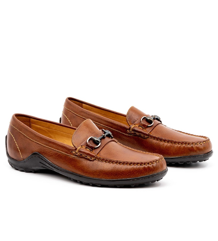 Martin Dingman Martin Dingman Bill Horse Bit Leather Loafer Clearance