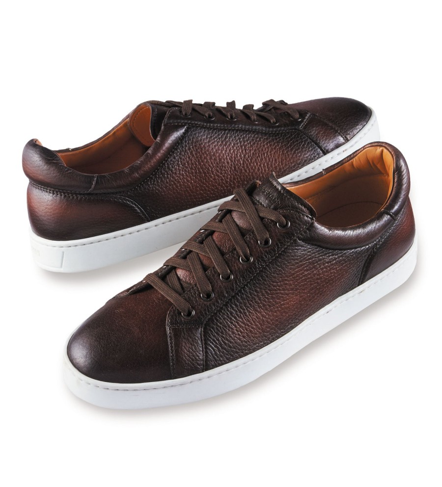 Magnanni Magnanni Leather Sneakers Brown Clearance