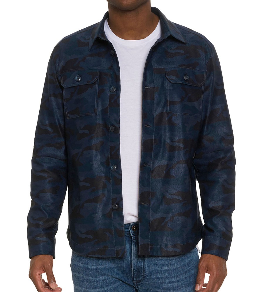 Robert Graham Robert Graham Fiore Shirt Jacket Navy Online