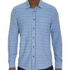 Robert Graham Robert Graham Long Sleeve Adler Knit Shirt Light Blue Clearance