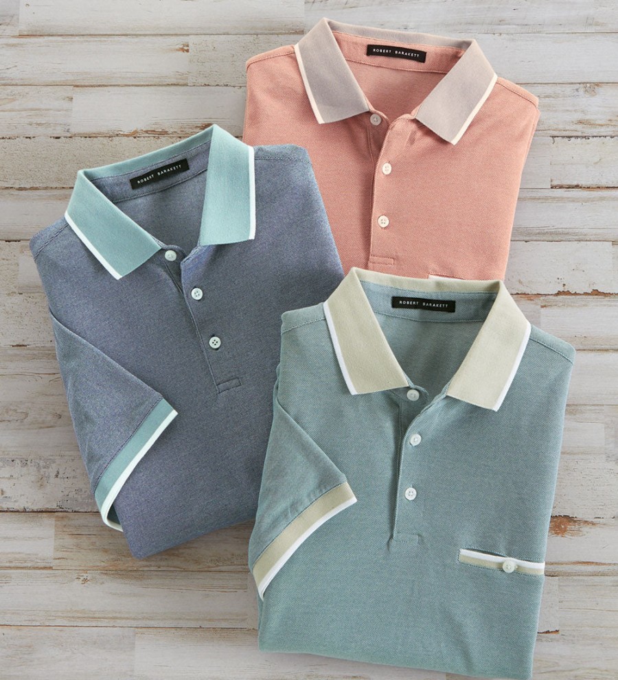 Robert Barakett Robert Barakett Farnsworth Short Sleeve Polo Shirt Online