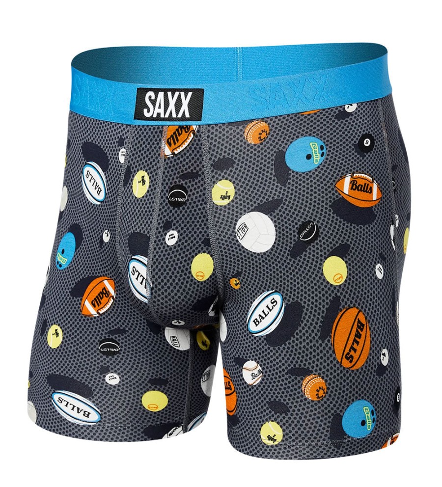 SAXX Saxx Saxx Balls To Walls Boxer Black New